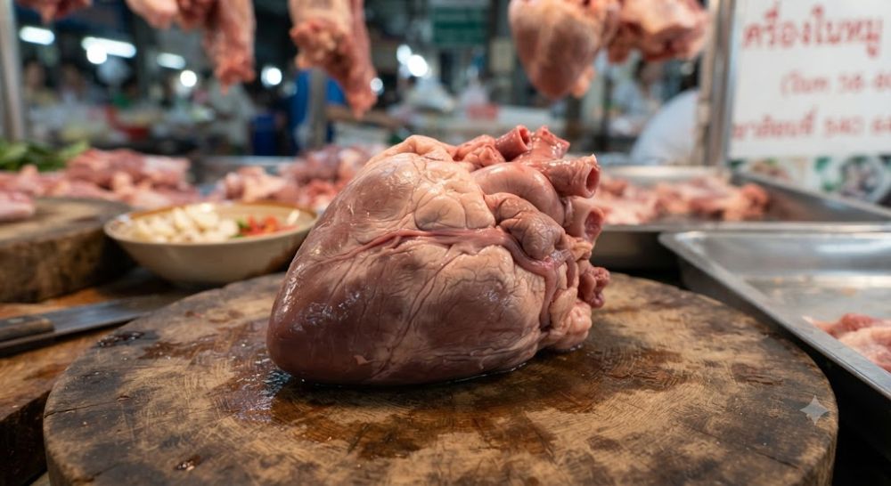 หัวใจหมู 1000 กรัม แช่แข็งFz